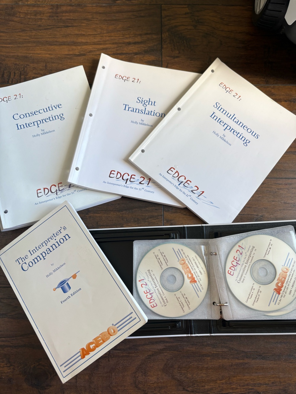 ACEBO Edge 21 Court Interpreter Training Set & Interpreter's Companion CDs.